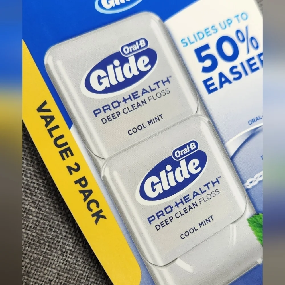 Oral-B Glide Pro-Health Deep Clean Dental Floss Cool Mint 2 Pack. Discontinued.